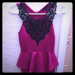 Fuscia bodycon dress